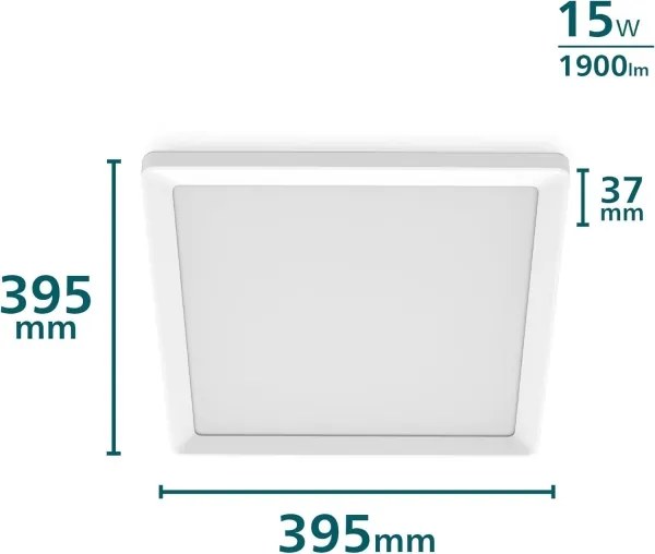 Philips - stmievateľné LED stropné svietidlo LED/15W/230V 2700K 39,5x39,5 cm