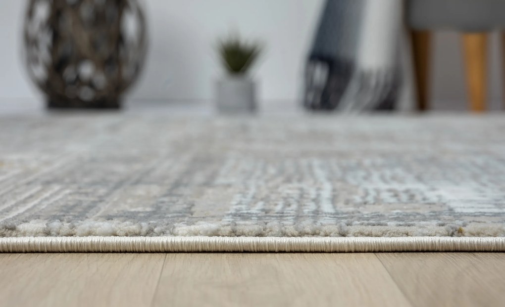 Kusový koberec My Taste creme, 160x230, šedá, chodba / predsieň, My Flair