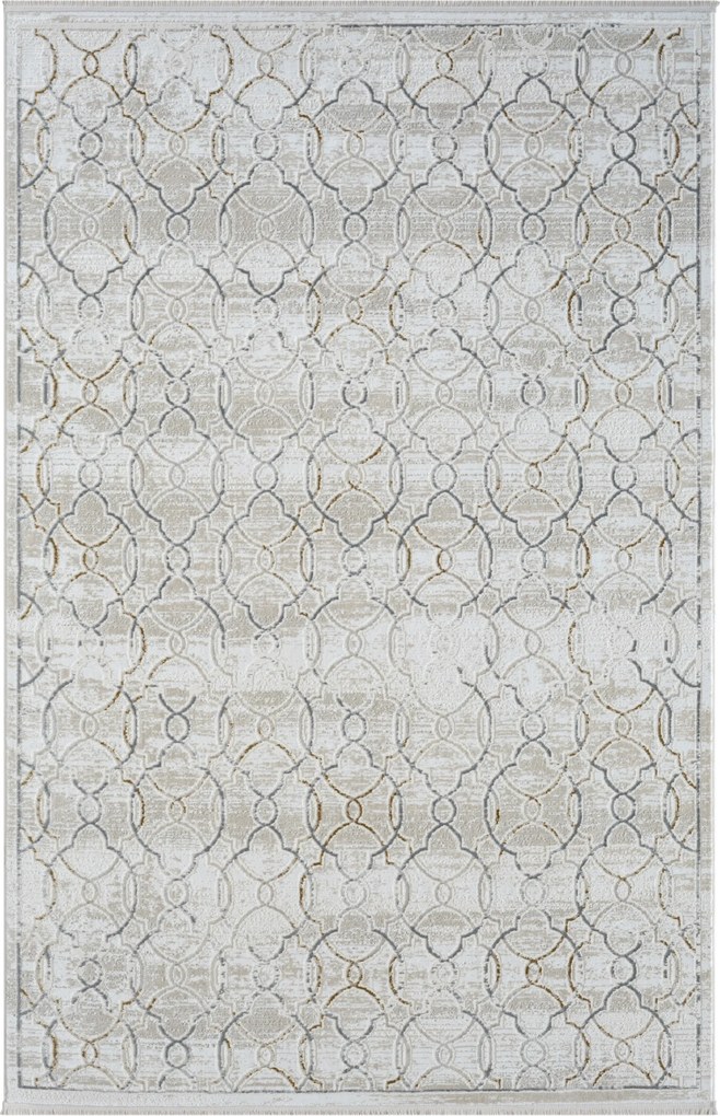 My Flair, Kusový koberec My Floor creme, 200x290, šedá, chodba / predsieň