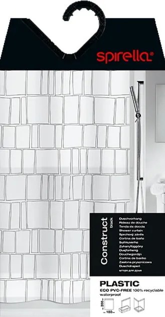Sprchový záves 180x200 cm Construct – Spirella