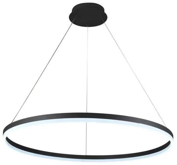 LED Stmievateľný luster na lanku LED/55W/230V 3000-6500K + diaľkové ovládanie