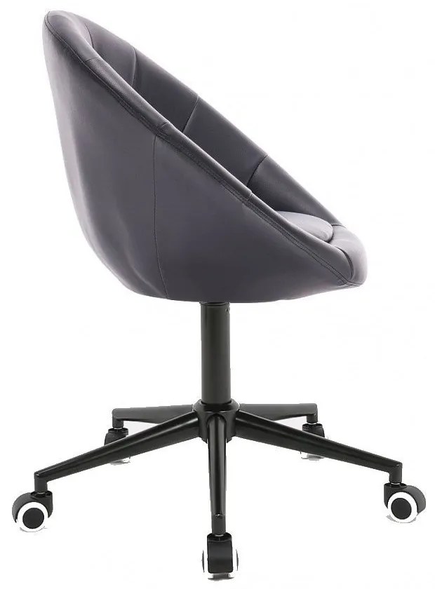 LuxuryForm DESIGN Kreslo VERA na čiernej podstave s kolieskami - čierne
