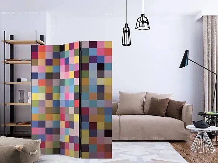 Paraván - Full range of colors [Room Dividers] Veľkosť: 135x172, Verzia: Jednostranný