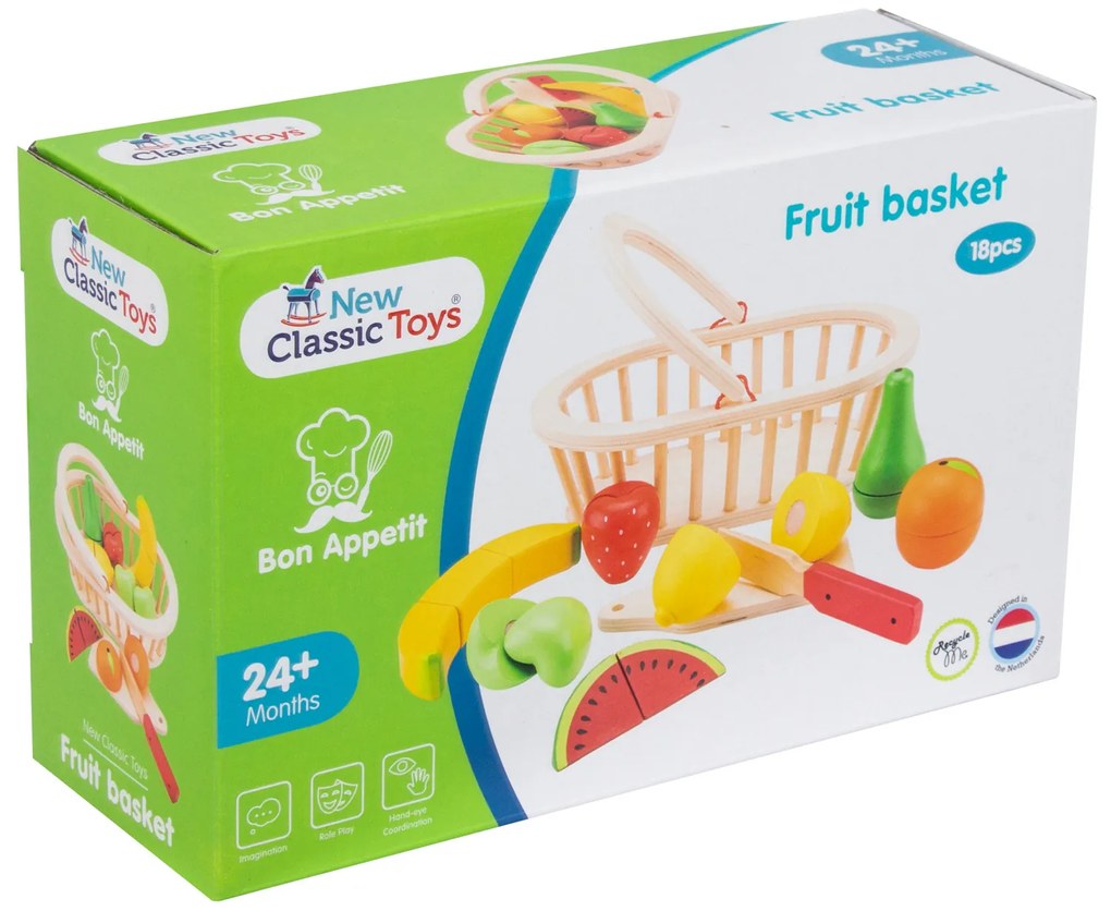 Súprava krájania - košík s ovocím