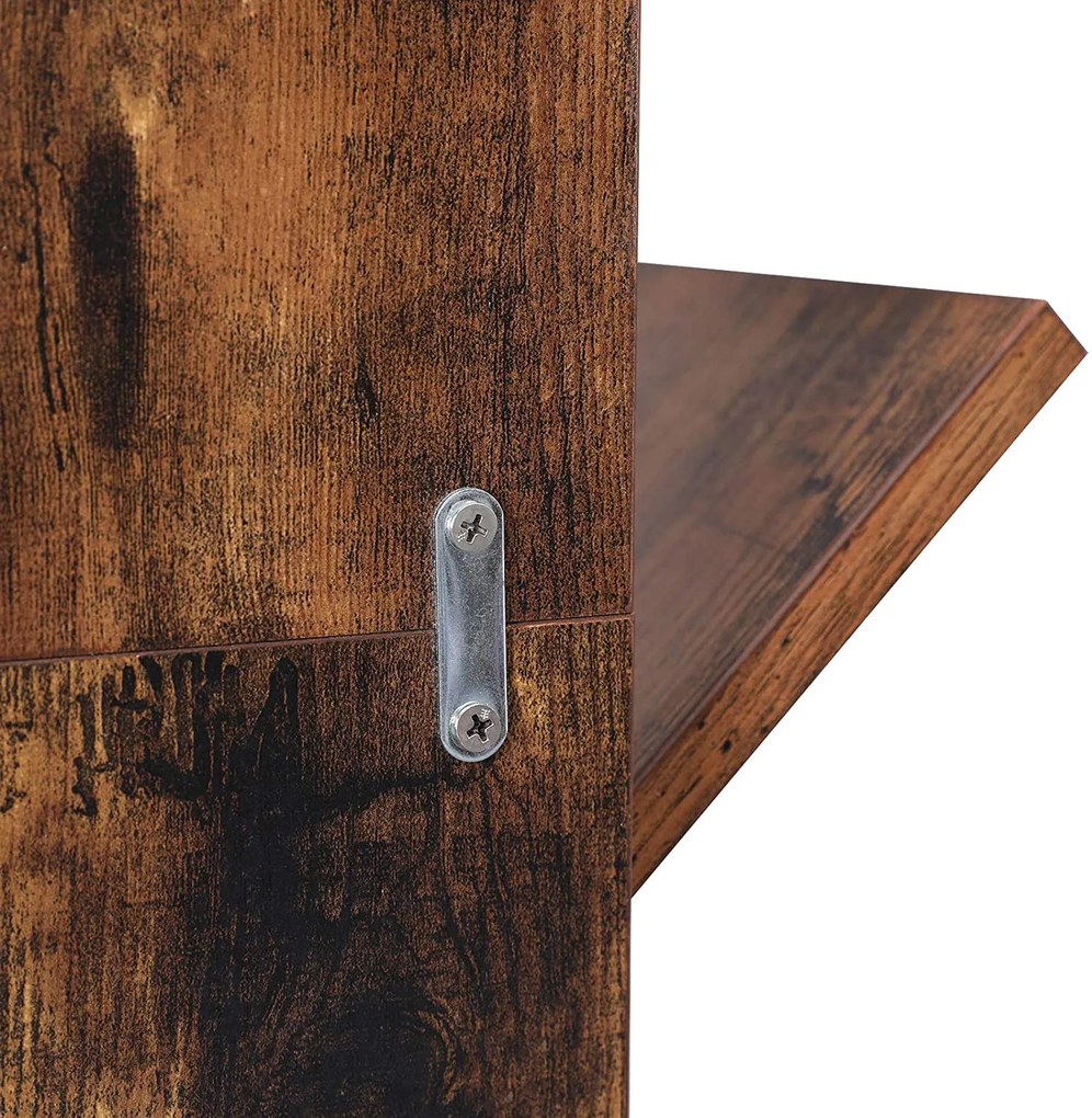 Knižnica VASAGLE Letta hnedá/čierna