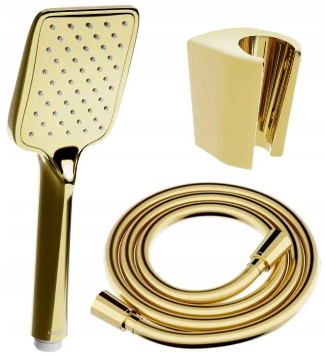 Mexen príslušenstvo - 1-bodový ručný sprchový set R-62, zlatá, 785625052-50
