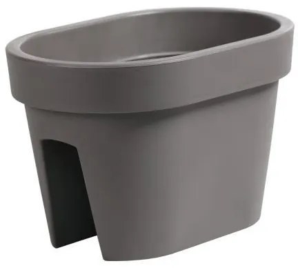 Kvetináč Lofly Railing sivý