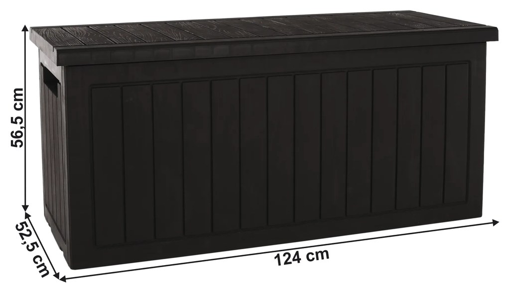 Kondela Záhradný úložný box, hnedá, DAGON