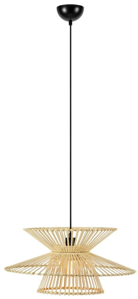 Markslöjd 108785 - Luster na lanku DUPLICI 1xE27/40W/230V béžová/bambus