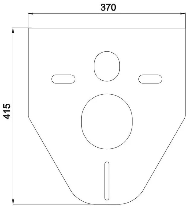 Mereo, WC komplet pre sádrokartón s príslušenstvom, MER-MM02SET