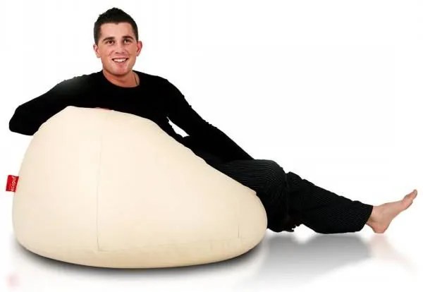 INTERMEDIC SK - Sedací vak Relax 110x70 cm | kreslo na oddych z ekokože alebo polyesteru, 300 l Farba: NC06 - Modrá svetlá (Polyester)