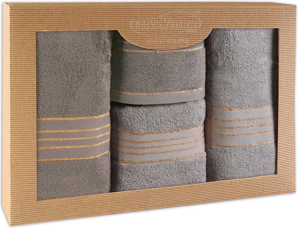 BAVLNENÉ UTERÁKY TIWANO SADA 2 KS 50X90 CM, 2 KS 70X140 CM VIACFAREBNÁ