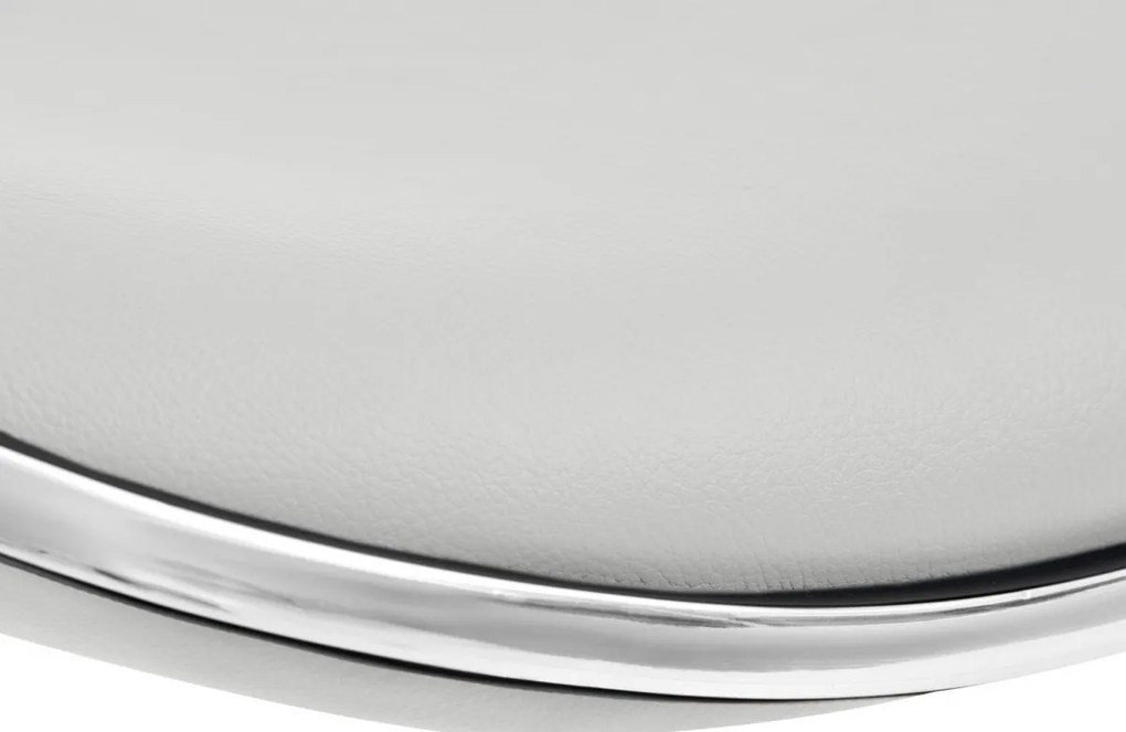 Barová stolička Shanghai - čierny rám - Biela