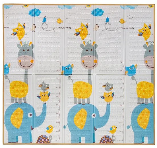 Hracia podložka pre deti MILLY MALLY 197x177 cm - Happy Zoo