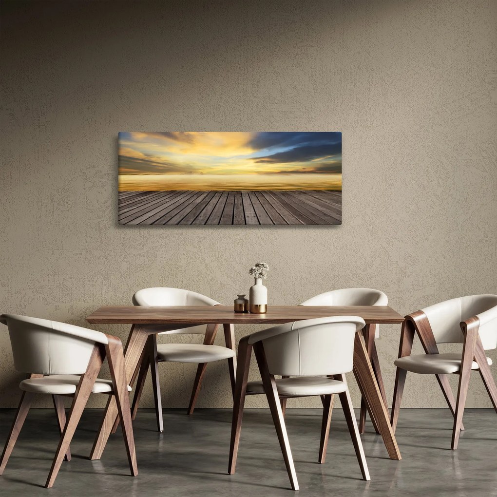 Obraz - Mólo s výhľadom (120x50 cm)