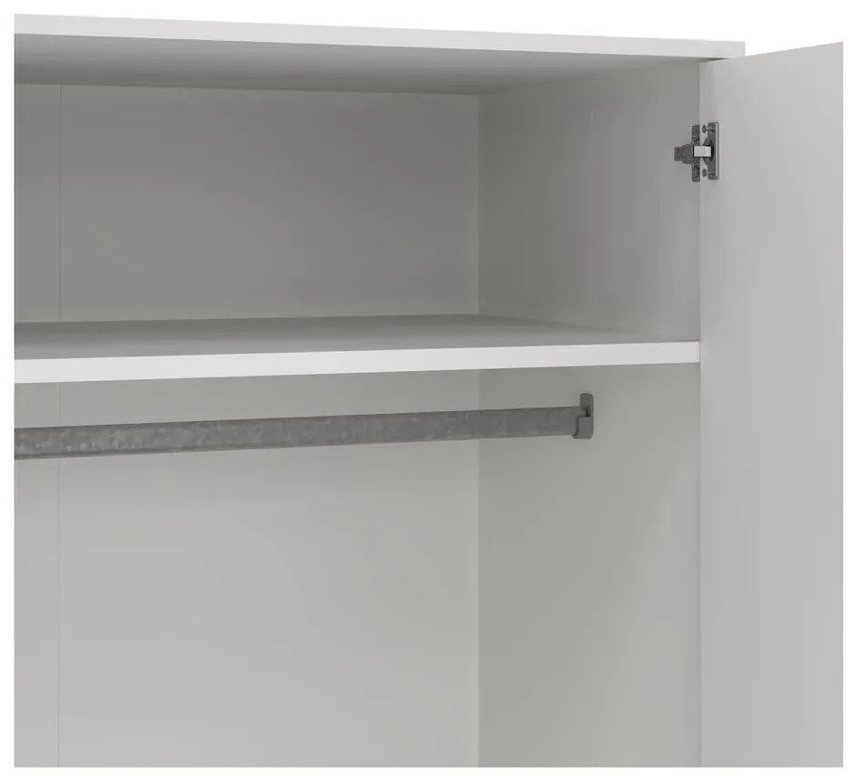Biela šatníková skriňa 99x200 cm Bodo – Tvilum