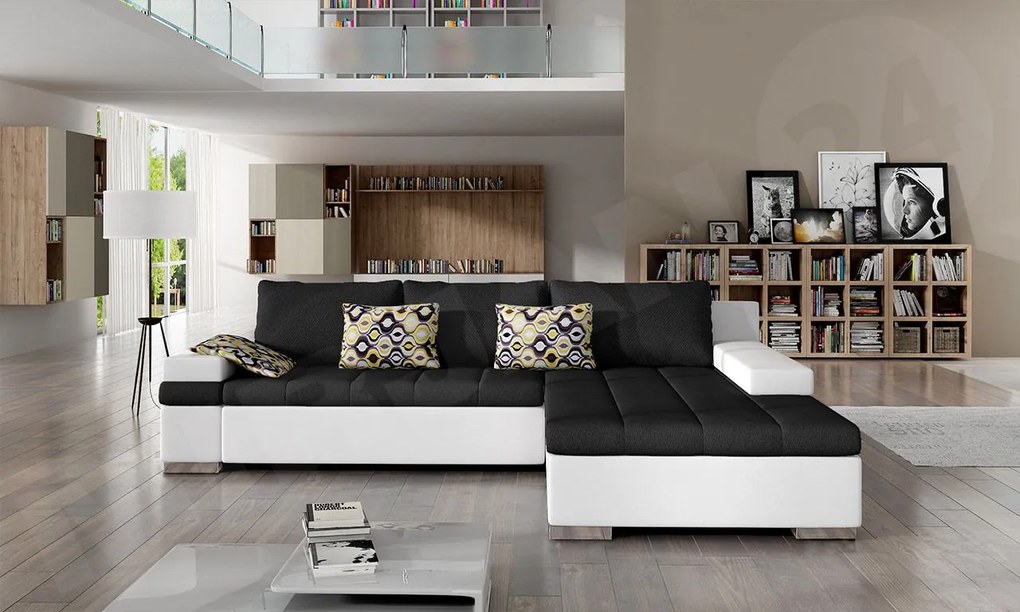 Rohová sedačka Kanton, Dostupné poťahy: Nazar 225.05 + Muna 14, Strana: pravá