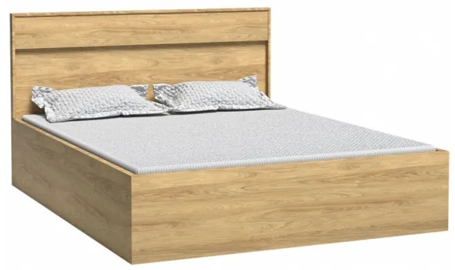 Manželská posteľ bez matraca 160x200 SUCRE - orech hikora