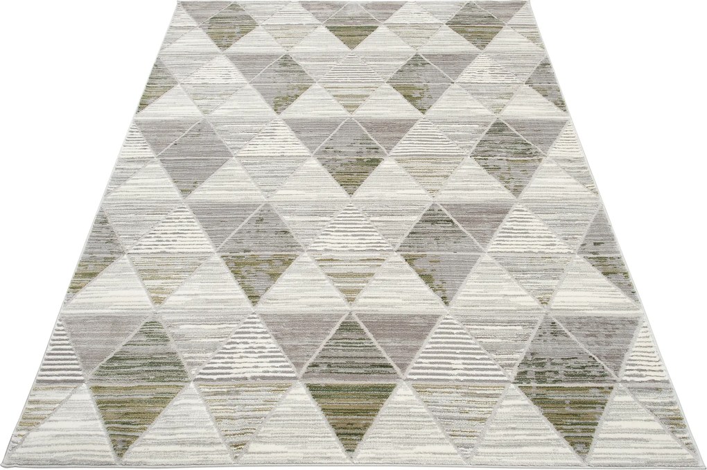 TA Koberec E460A SVETLO SIVÁ/TMAVOZELENÁ ASTHANE Rozmer: 250x350 cm