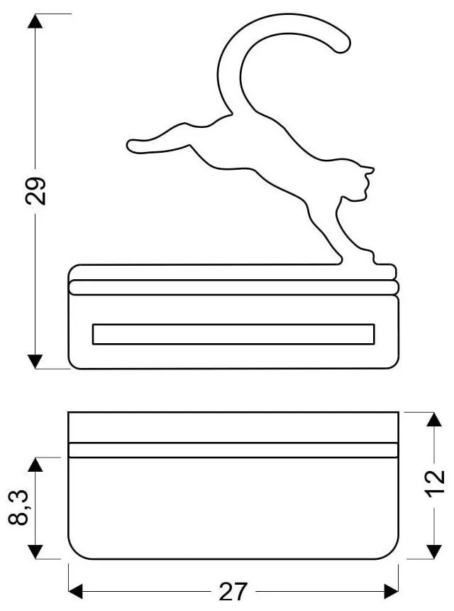 Čierne detské svietidlo Cat - Candellux Lighting