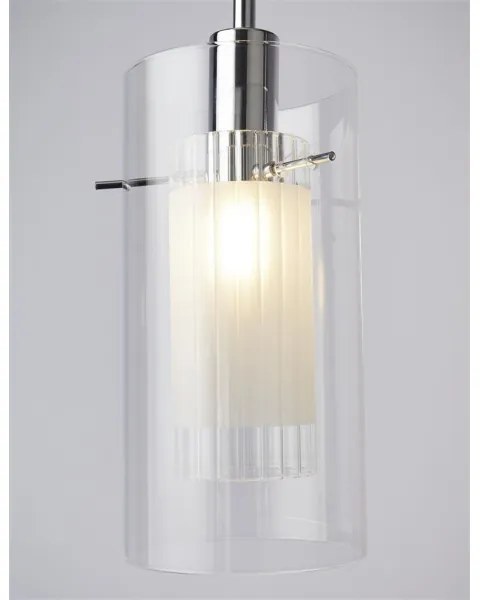 Searchlight 3303-3CC - Luster na lanku DUO 3xE14/60W/230V lesklý chróm