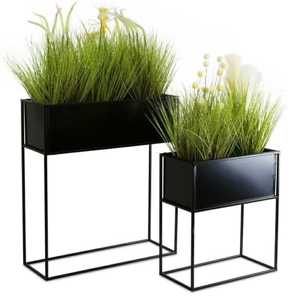 Stojan na kvety 50x44 cm čierna