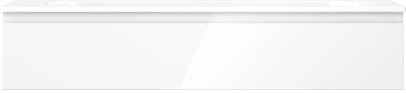 Mexen Orio, kúpeľňová skrinka 120 cm s umývadlom Vela, 1 zásuvka, biela lesklá, 91A10-12023-1-BF00-W23M00