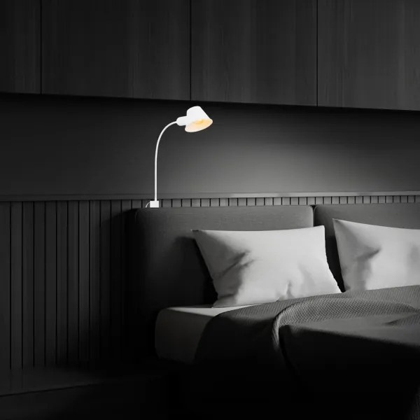 Briloner 2079-016 - Nástenná flexibilná lampa 1xE27/10W/230V biela