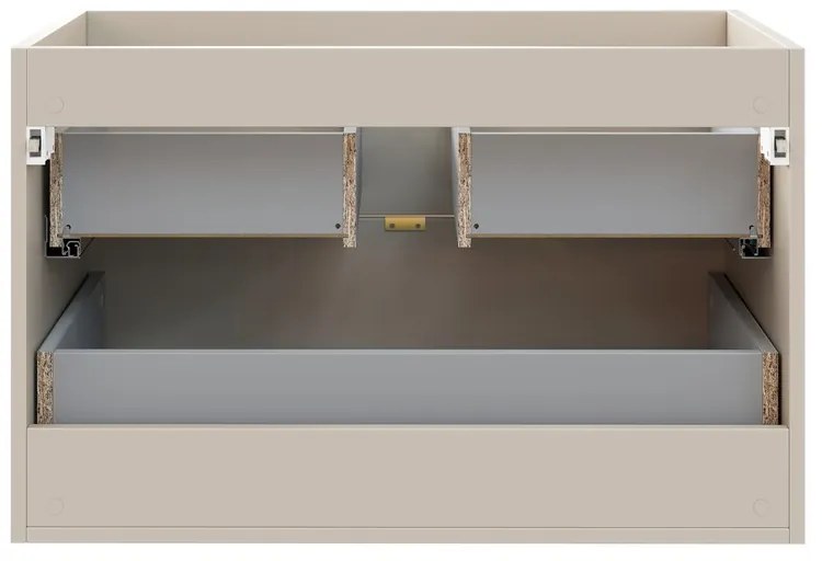 Závěsná skříňka pod umyvadlo Dalia Cashmere s deskou 80 cm kašmírová
