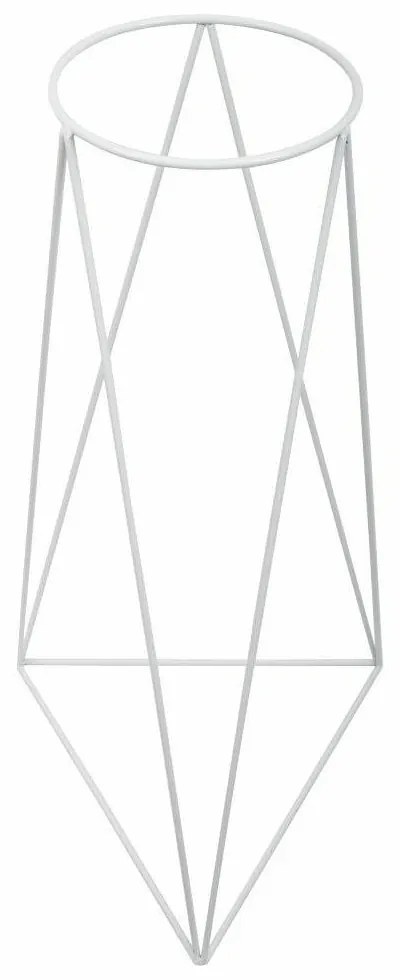 Stojan na kvetiny Polla 60 cm biely