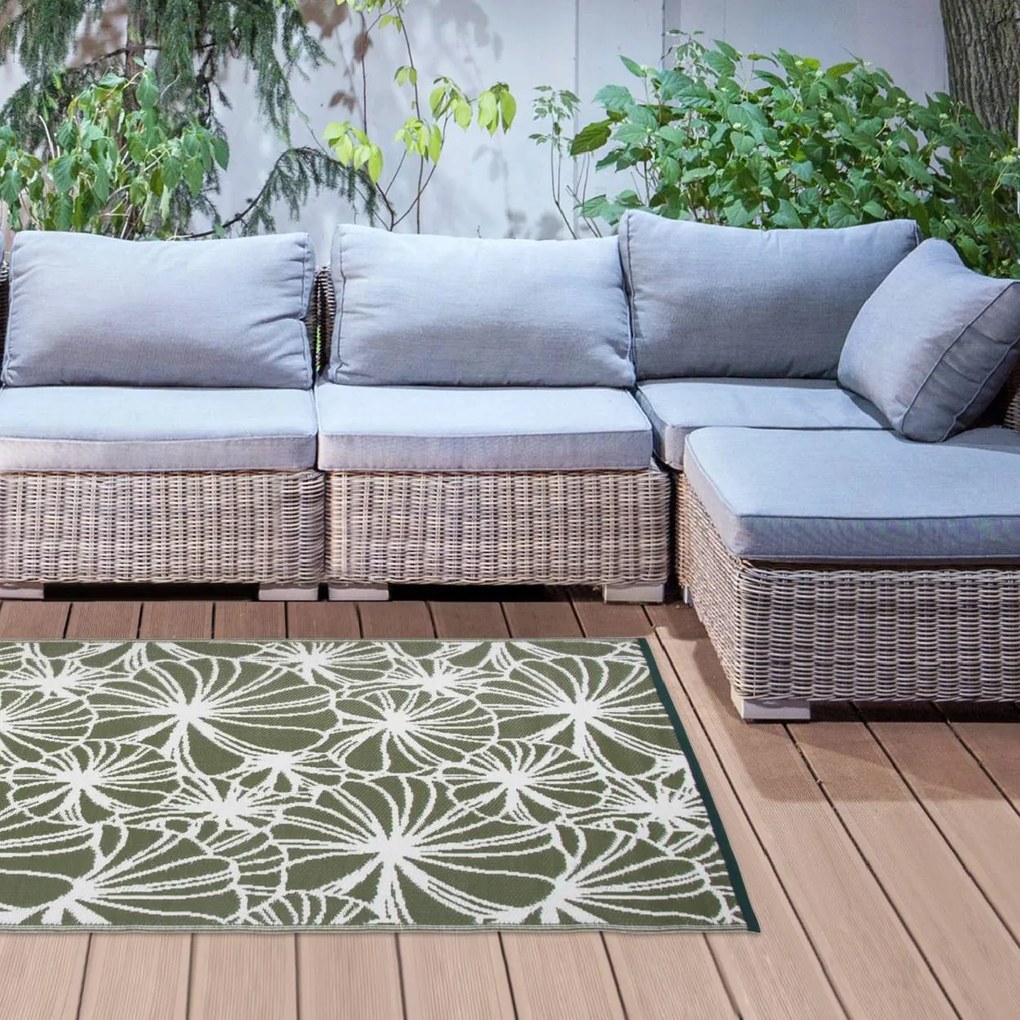 Esschert Design Koberec Jessica, 150x242,5 cm, zelená