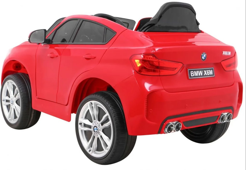 Ramiz Detské elektrické autíčko BMW X6M - červené SUV + diaľkové ovládanie