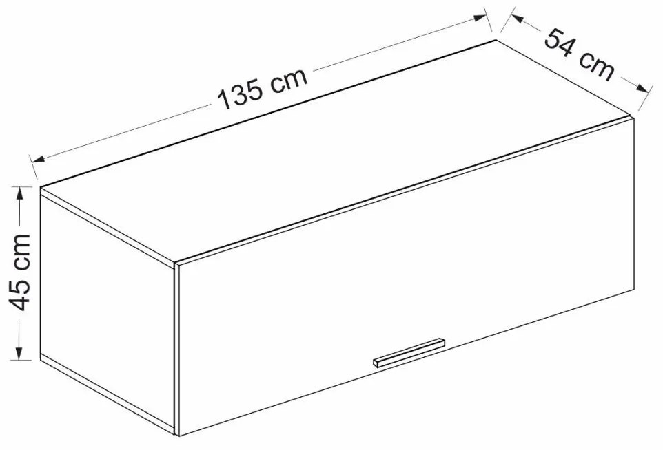 Závesná skrinka Bubose 6 (biela + antracit) . Akcia -30%. Vlastná spoľahlivá doprava až k Vám domov. 1095742
