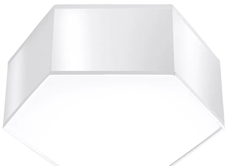 Stropné svietidlo Sunde, 1x biele plastové tienidlo, (biely plast)
