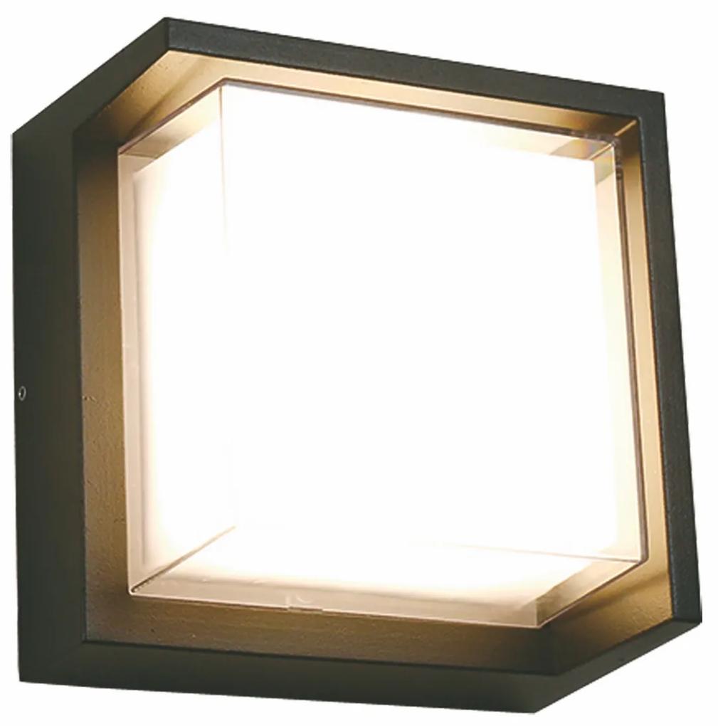 TOP-LIGHT LED vonkajšie nástenné osvetlenie MALAGA K, hranaté
