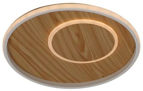 LED Stmievateľné stropné svietidlo LED/65W/230V 3000-6500K hnedá +diaľkové ovládanie