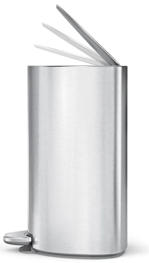 Simplehuman Pedálový odpadkový kôš 6 l, polokrúhly, matná nehrdz. oceľ, plast