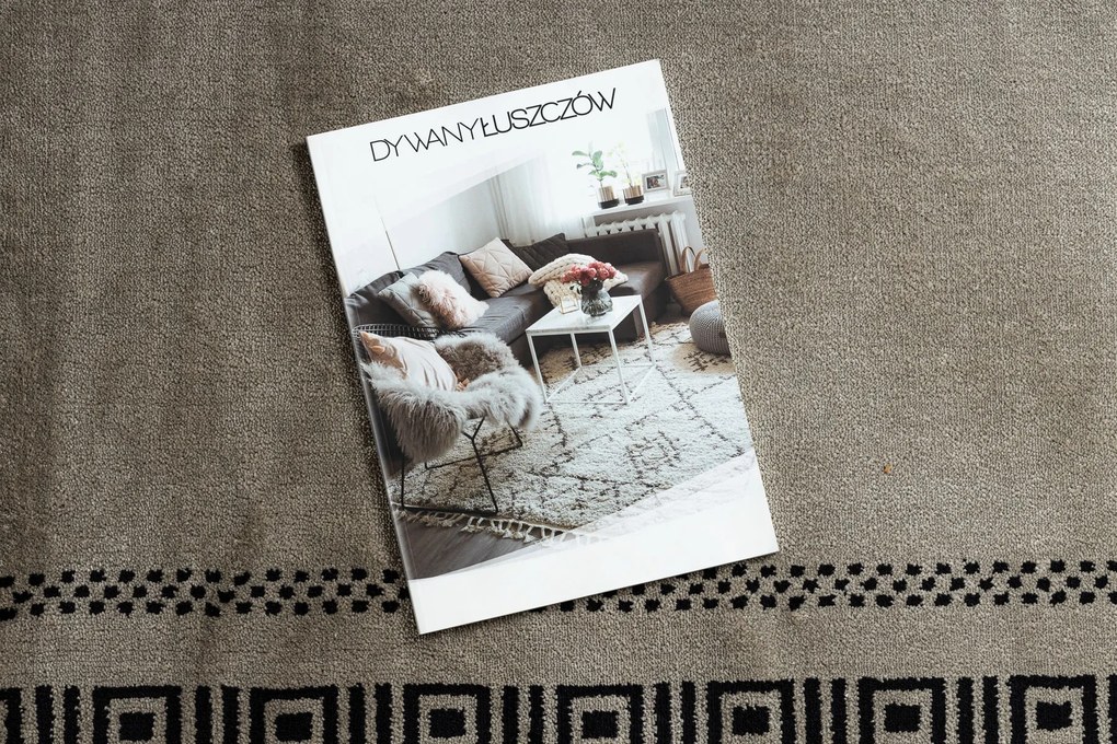 Koberec AMOUR 53098A béžovo/ čierny- grécky