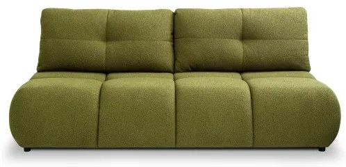 Rozkladacia trojmiestna pohovka NUORO so úložným priestorom, zelená