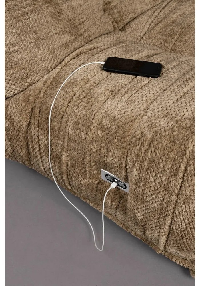 Hnedé polohovacie relaxačné kreslo Hamilton – Dutchbone