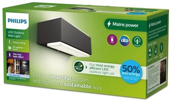 Philips - LED Vonkajšie nástenné svietidlo STRATOSPHERE LED/3,8W/230V 4000K IP44