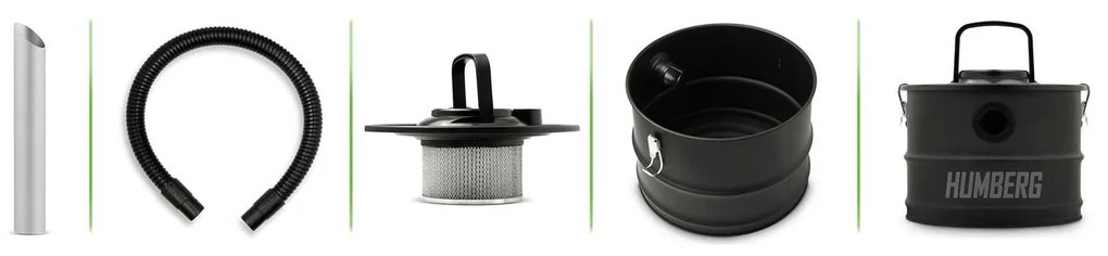 Humberg Vysávač popola z krbu 15L 1200W HM-404