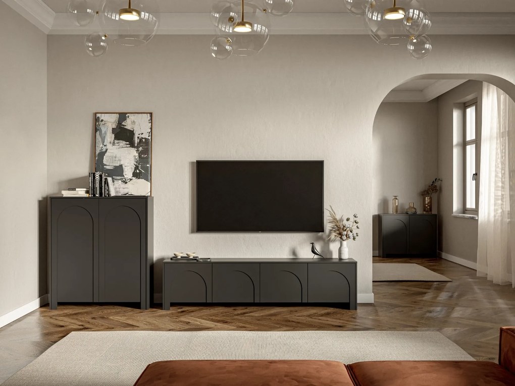 Komoda Arco 100 cm čierna II