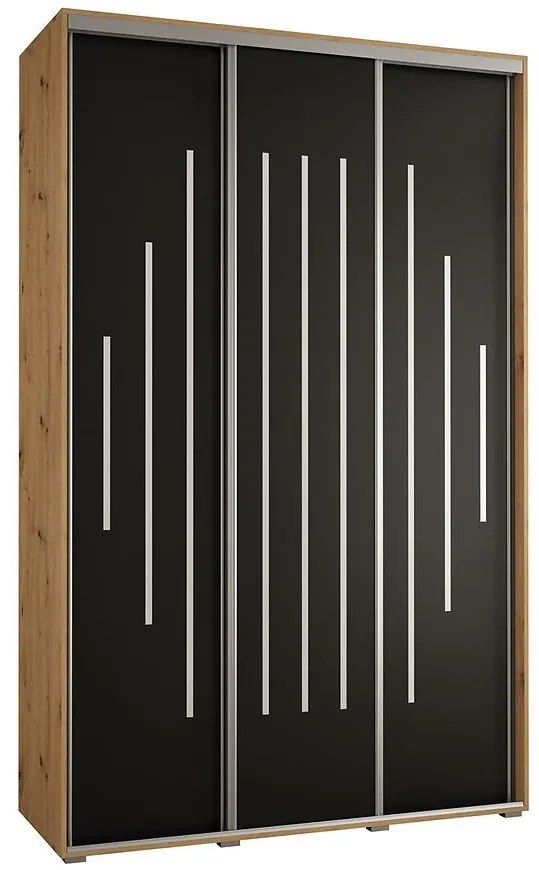 Skriňa 45 Canaris 12 170 artisan/čierna/silver