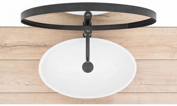 REA-U4603 - Umývadlo na dosku PAMELA 33x53 cm keramika/lesklá biela