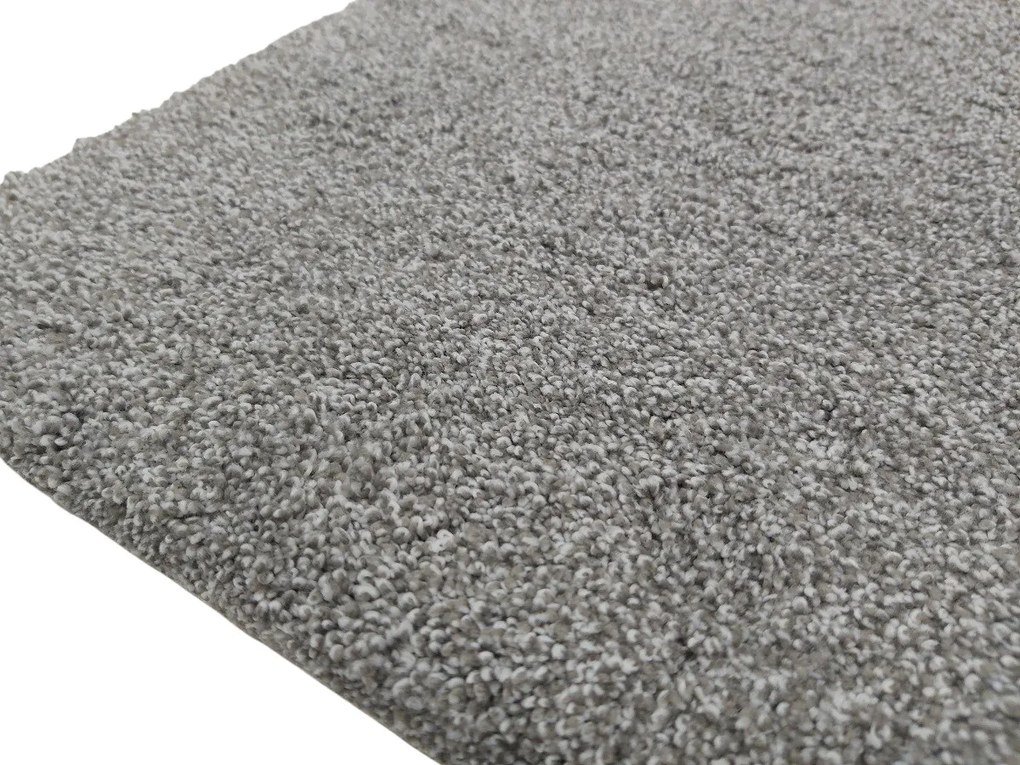 Koberec metráž Supersoft 840 sv. šedý, na mieru, šíře 4m, šedá, ab (mriežka), chodba / predsieň, Tapibel