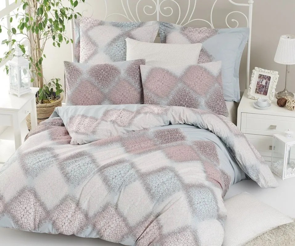 Brotex Predĺžené obliečky bavlna 140x220, 70x90 Mandy zips