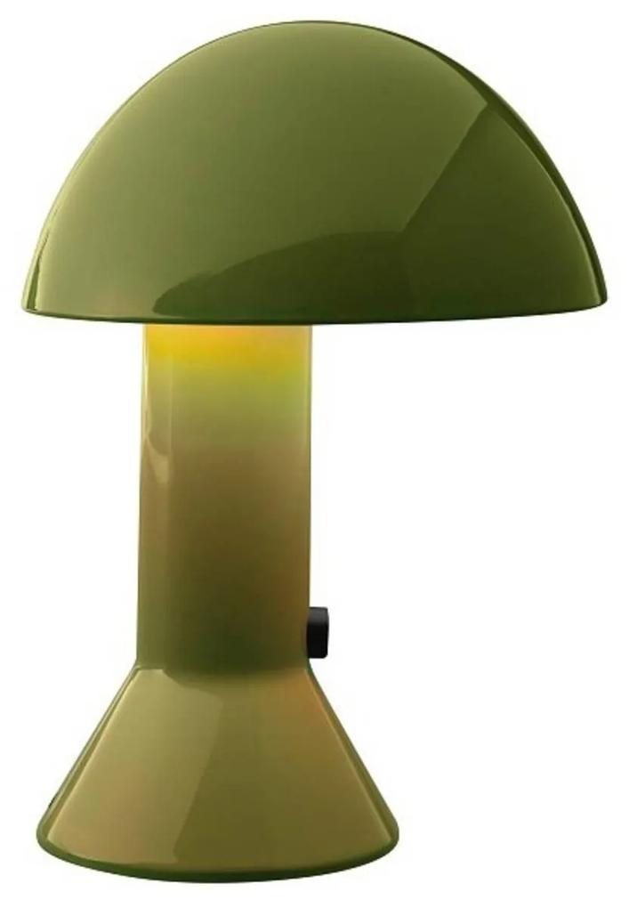Martinelli Luce Elmetto – stolná lampa, zelená