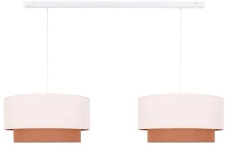 Duolla - Luster na lanku BOHO 2xE27/15W/230V béžová/hnedá