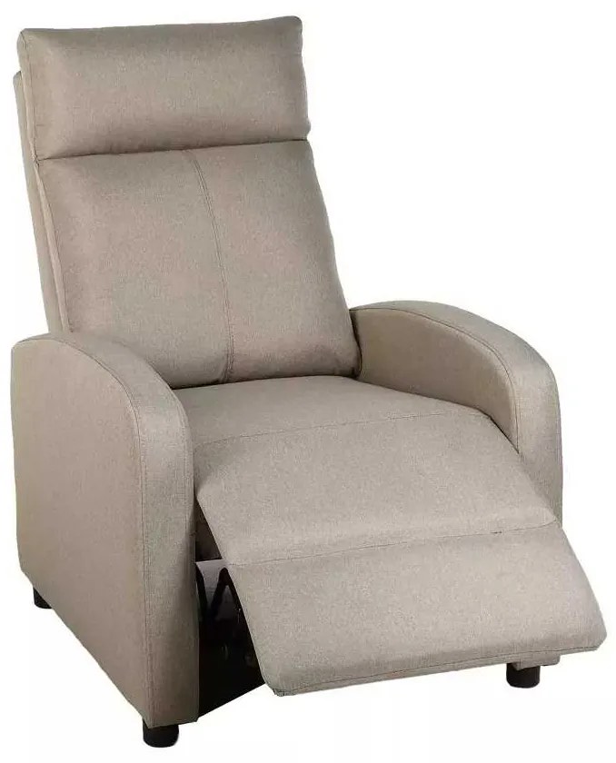 LuxuryForm DESIGN Televízne kreslo RUFO s polohovaním - béžové